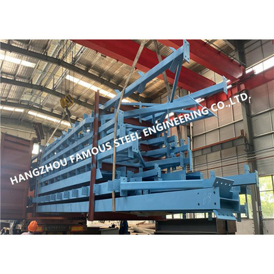 Q355b Galvanized Steel Truss Structure Fabrication USA UK Standard